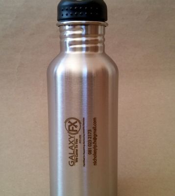 Engraved metal water bottle for Galaxy FX